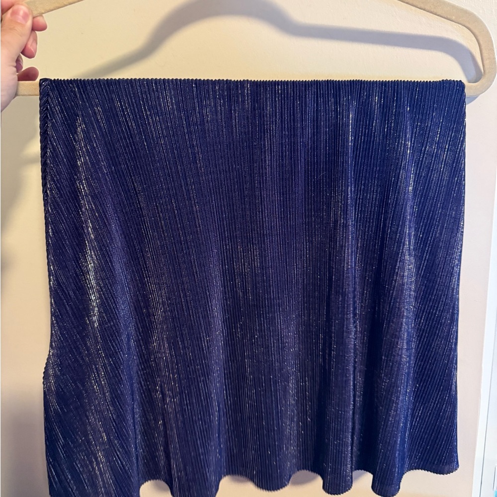 BCBG Shimmery Navy Blue Skirt
